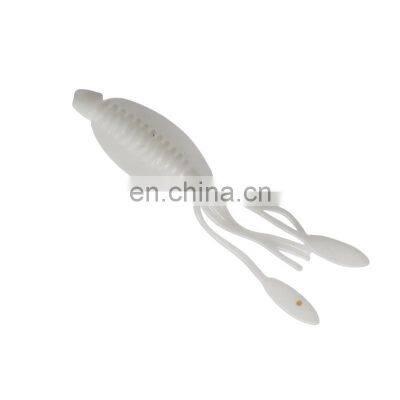 wholesale 50pcs 6.5cm 0.8g bulk Artificial Bait soft plastic fishing lure squid skirt lures