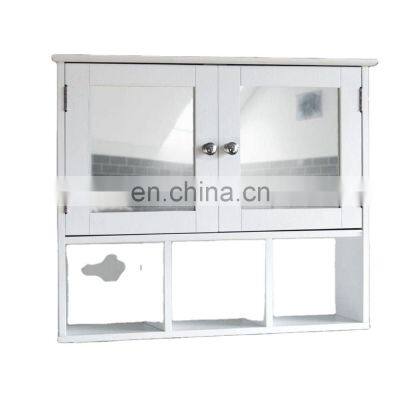 Bath Double Door Mirrored Bathroom Cabinet