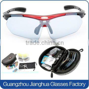 Mens uv protective sunglasses black frame cool riding bicycle sun glasses