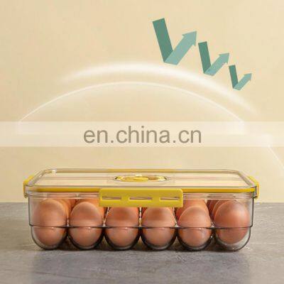 Favourable Price New Arrival Organize Plastic Beauty Refrigerator Egg Storage Box photo-3