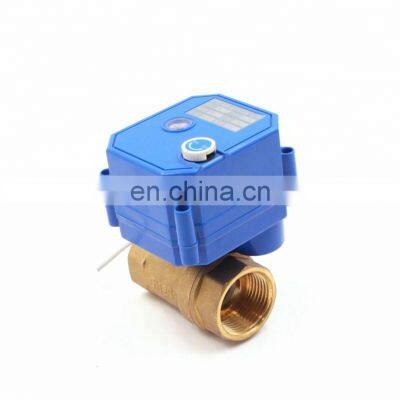 ss304 motorized valve BSP NPT brass ss304 dn15 1/2inch 12v 24v CWX-25S 2 way motorized valve