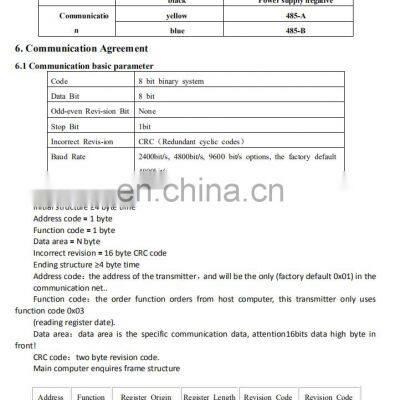 VMS-3002-ZS-N01 Wide Measuring Range Good Linearity Convenient Unoise Sensor Noise Transmitter RS485 Output photo-5