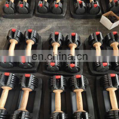 Home Gym Equipment Online Gym Accessories 30LB 15KG Stocked Adjustable Dumbbells Set photo-5
