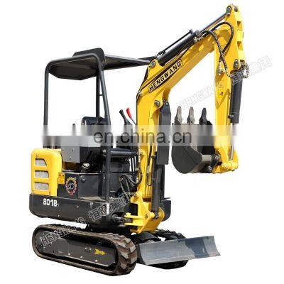 Mini crawler excavator bagger 1.7 ton Chinese excavator