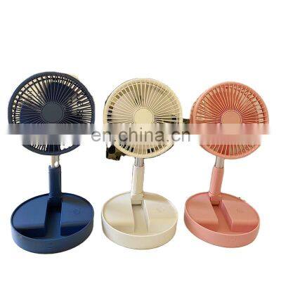 Mini dormitory usd folding telescopic portable floor fan