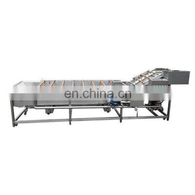 Commercial Industrial Bubble Fruit Avocado Mango Vegetable Potato Washing Machine/Frozen Vegetable Production Line