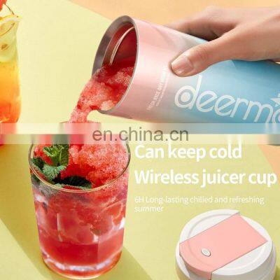 Xiaomi Double Lid Juice Cup Juicer Wireless Mini Juice Cup Cutting Blender Portable USB Juicer photo-4
