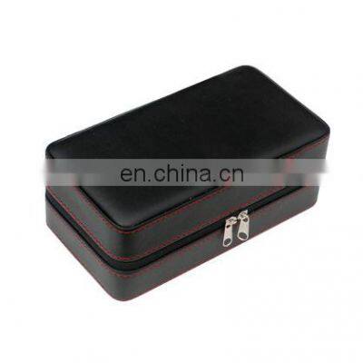 Custom Modern Made in China Luxury Spanish Cedar Wooden Shelves Leather Travel Cigar Case Humidor photo-2