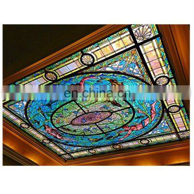 2021 Supplier Custom Vintage Window Price Church Supplies Panel Wholesale Ornament Stained Glass photo-4