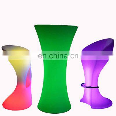 wireless illuminated glowing led portable led light bar cocktail led light furniture living room sofas party bar table and chair