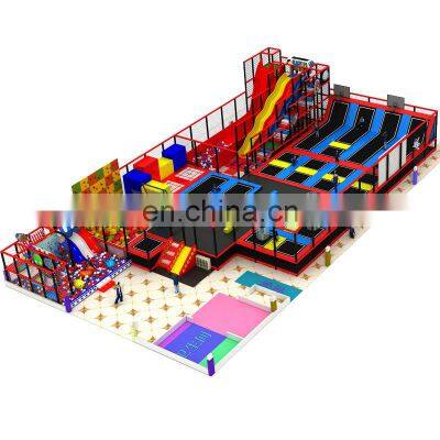 CE factory children kids cheap Indoor play trampoline park with dodge ball