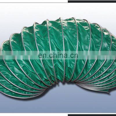 PVC Coated Polyester Vinyl Waterproof Flexible Ventilation Ducting Pipe Air Duct For Underground Project photo-5