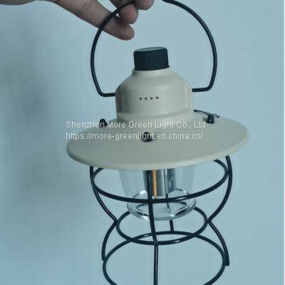 Camping Lanternes Rechargeable Power Bank Dimmable Stepless Vintage Camping Lightings Camping Lamp photo-2