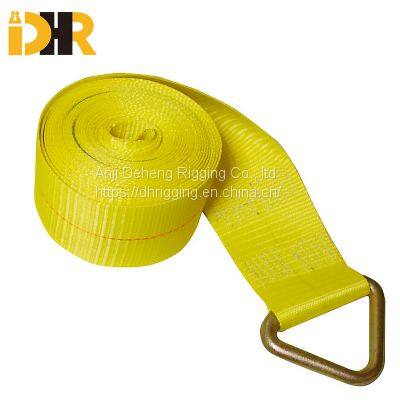 2 Inch Winch Strap With Wire Hook / Flat Hook / D - Ring / Chain Anchor photo-4