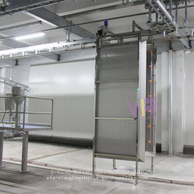 Assembly Line Equipment Automatic Sheep Slaughterhouse Carcass Washing Machine For Livestock Abattoir Application Automatic Pressure Washing for Carcass. Power Mode 3-phase Electric Installation Method The Top is Connected With the Main Steel Beam, and th