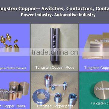 tungsten copper tungsten alloy products