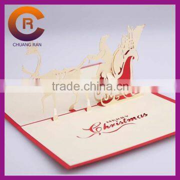 Wholesale High Quality Handmade Customizable Paper Crafts Christmas Greeting Card photo-3