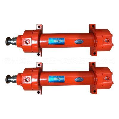 China 8 Ton 50 Ton 100 Ton Hyva Tipping Single Acting Hydraulic Cylinder for Hydraulic Press / Truck / Crane
