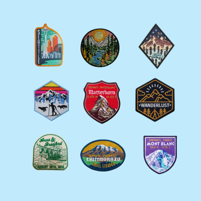Patches Manufacture Wholesale Custom Embroidery Patches Garment Applique Adventure Embroidered Patch for Clothes