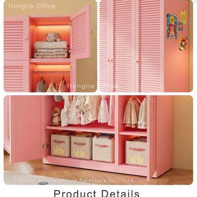 Space-Saving Stainless Steel Wardrobe | French Louvered Door Design With Adjustable Rod | for Apartment Organization photo-4