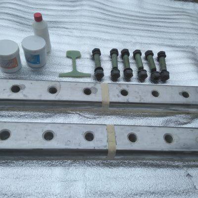 канальный тип скрепленного изолированного стыкового бруса