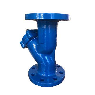 DIN Standard Flange GG25 WCB Cast Steel Cast Steel Full Bore Y Type Strainer Pipeline Filter Water With Epoxy Coating photo-2