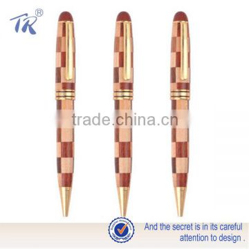 Nice looking wooden pen with company logo