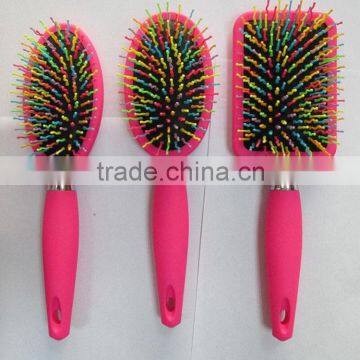 Newest Custom Rainbow Volume Hair Brush Detangler