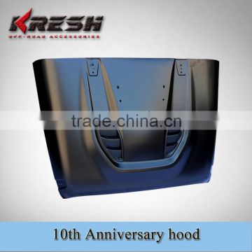 Made in china 10th anniversary engine cover, wrangler engine cover, JK hood