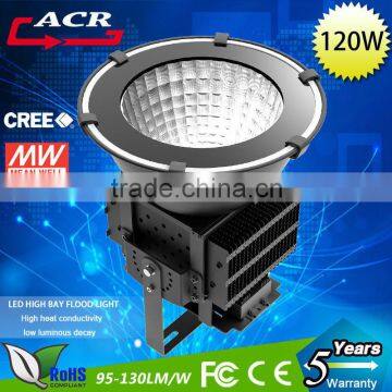 5 years warranty high power led flood light 120w ce rohs fc