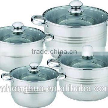 stainless steel tempered glass lids for cookware