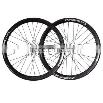 Full carbon 26er Fat bike wheels ,65mm width clincher wheels