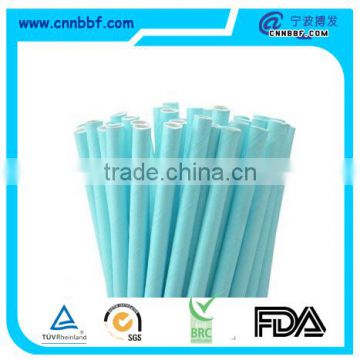 high quality party supply green plain paper drinking straw