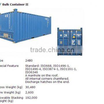 20ft 40ft bulk grain container from container yard for sale