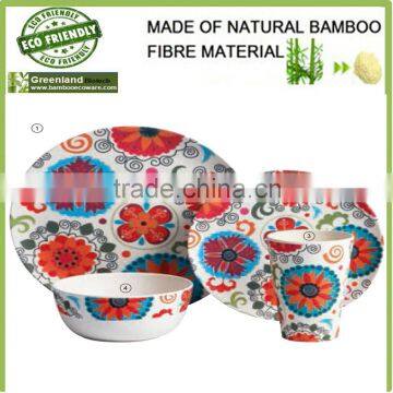 wholesale bamboo fiber dish plate,eco-friendly bamboo dinnerware