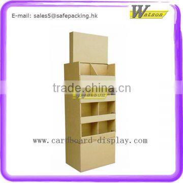 Supermarket Promotion Compartment Stand Paper Floor Gifts Display For LED photo-2