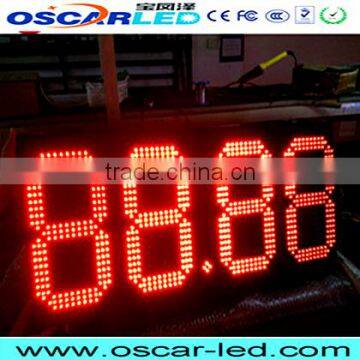 p10mm digit led 7 segment 20 inch led gas station led price sign led display digit led board screen