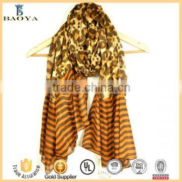 Cheap Price Premium China Leopard Print Silk Scarf