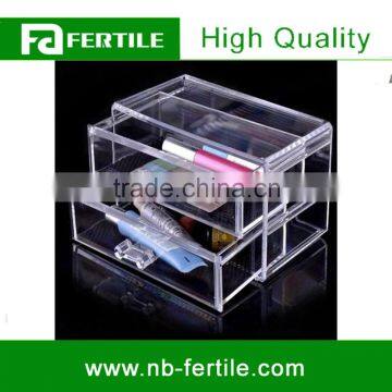 WFZ Luxury 2 Drawers Acrylic Makeup Cosmetic Organizer