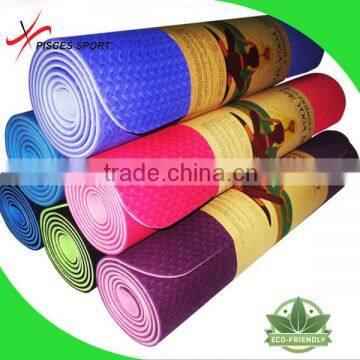 TPE yoga mat wholesale custom eco Friendly fitness mats closed cell