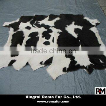 100% genuine Cow Hides Pelt with Hair on in natural color