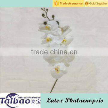 Factory direct PU materials decorative real touch white phalaenopsis