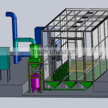 Automatic Recovery System Sand Blasting Chamber Room