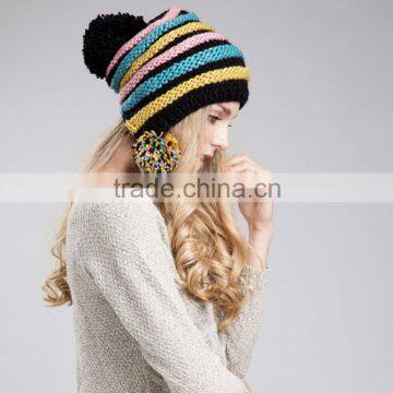 Wholesale Acrylic Fibers Blank Winter Beanies Hat photo-5