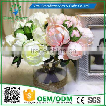 2016 Wholesale PU Latex Artificial Flowers Rose Real Touch Peony Fake Flower photo-4