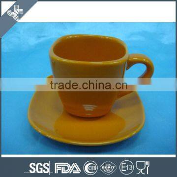 2016 cup and saucer without decal singal orange color