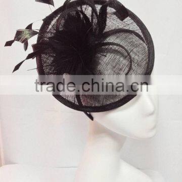 New arrival black fascinator