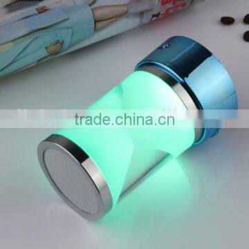 2015 new BT-18 MUSIC bluetooth Hourglass Speaker with magic LED lights TF Card Remote Control Mini Speaker