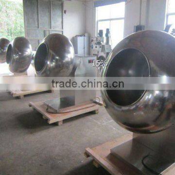 Fully stainless steel wide output range nuts coating machine