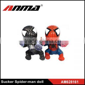 Car Interior decoration black and red car sucker Spider-Man doll